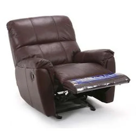 Casual Recliner with Stitched Back